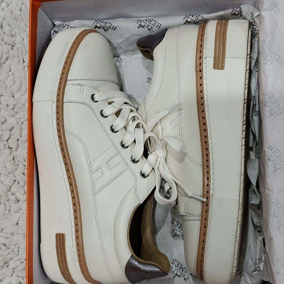 hermes platform sneakers